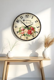 Wallity Reloj Decorativo de MDF Multicolor 50 x 50 cm